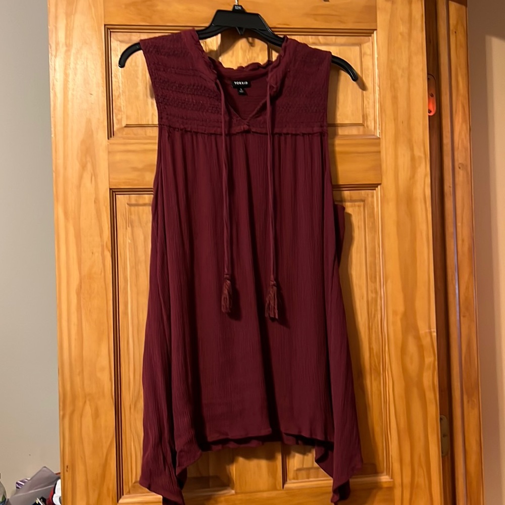 Torrid Crinkle Tank Top